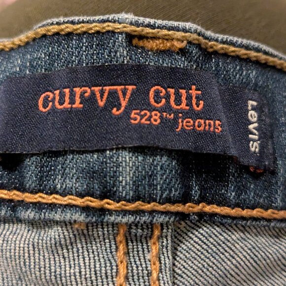 Levi's curvy cut 528 jeans size 7 low rise - Picture 9 of 10